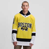 Boston Bruins Jeremy Swayman Fanatics Gold 2026 NHL Stadium Series Premium Jersey