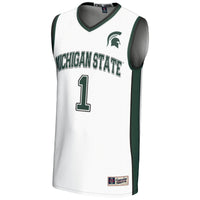 #1 Michigan State Spartans GameDay Greats Lightweight Basketball Jersey - White