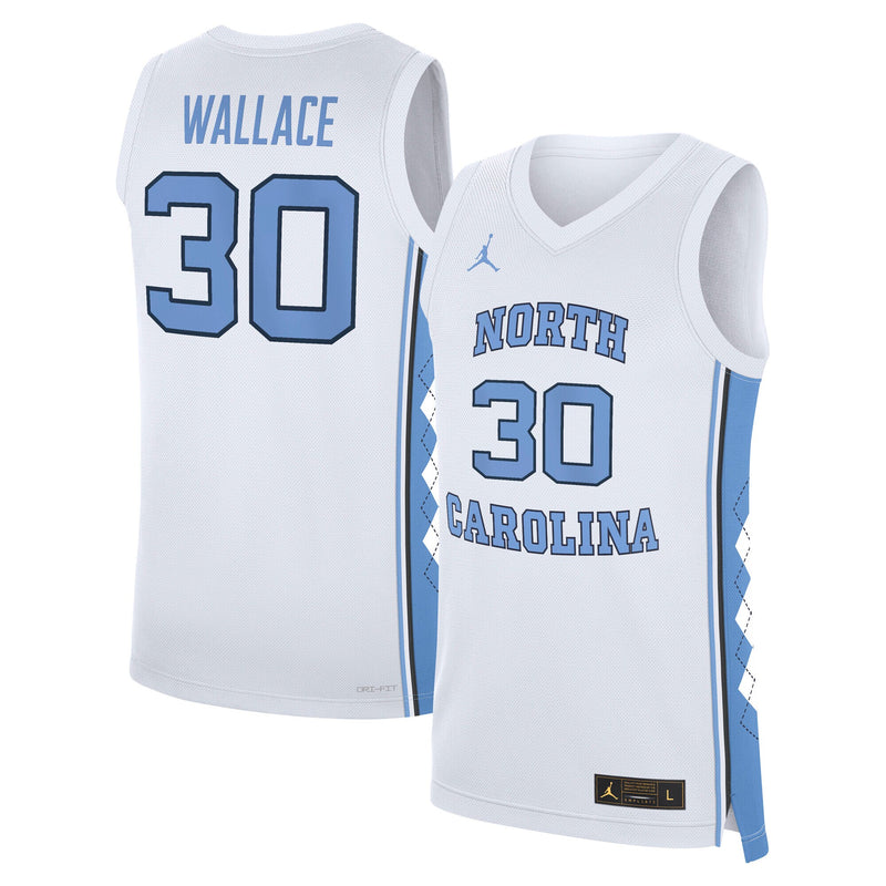 Jordan Brand Rasheed Wallace White North Carolina Tar Heels Replica Basketball Jersey