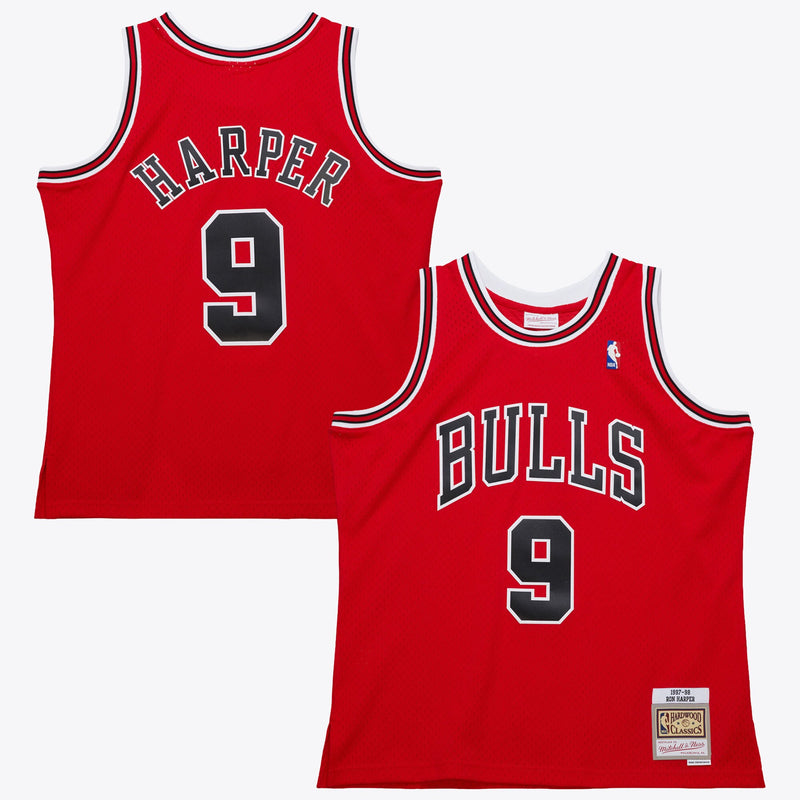 Chicago Bulls Mitchell & Ness Ron Harper 1997 Dark Authentic Jersey - Scarlet