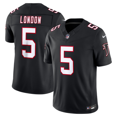 Atlanta Falcons Drake London Nike Black Alternate Throwback Vapor F.U.S.E. Stitched Limited Jersey