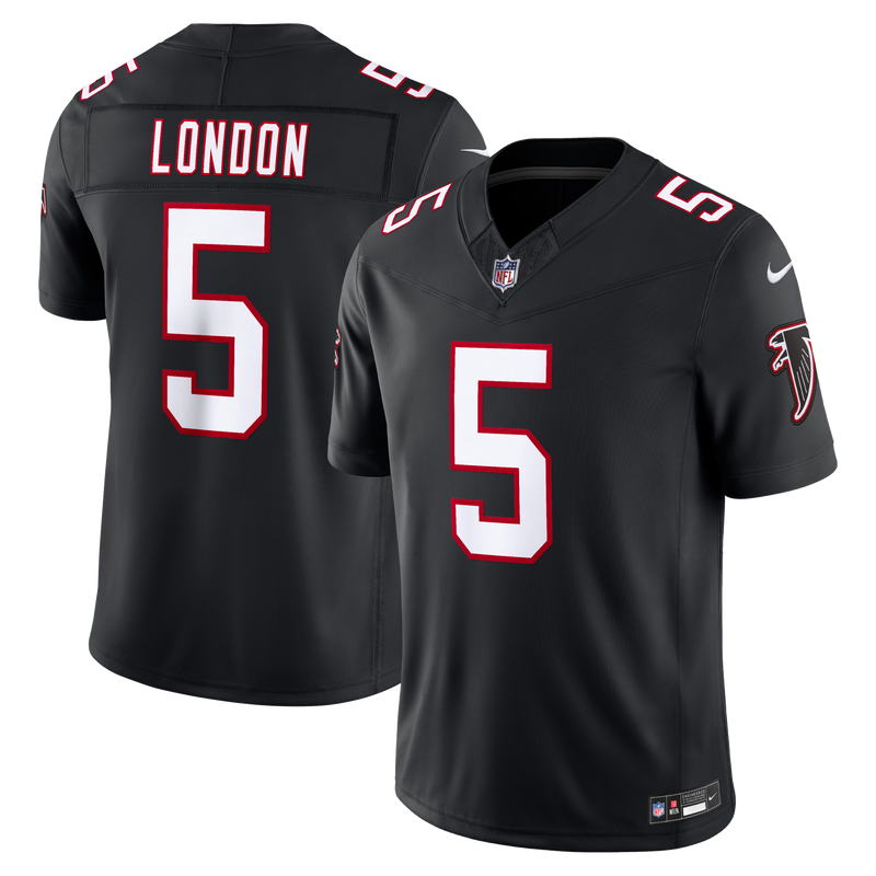 Atlanta Falcons Drake London Nike Black Alternate Throwback Vapor F.U.S.E. Stitched Limited Jersey