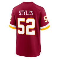 Washington Commanders Sonny Styles Nike Burgundy 2026 NFL Draft First Round Pick No. 7 Team Game Jersey
