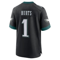 Philadelphia Eagles Jalen Hurts Nike Black Alternate Game Jersey