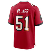 Tampa Bay Buccaneers David Walker Nike Red Team Game Jersey