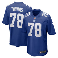 New York Giants Andrew Thomas Nike Royal Player Game Jersey