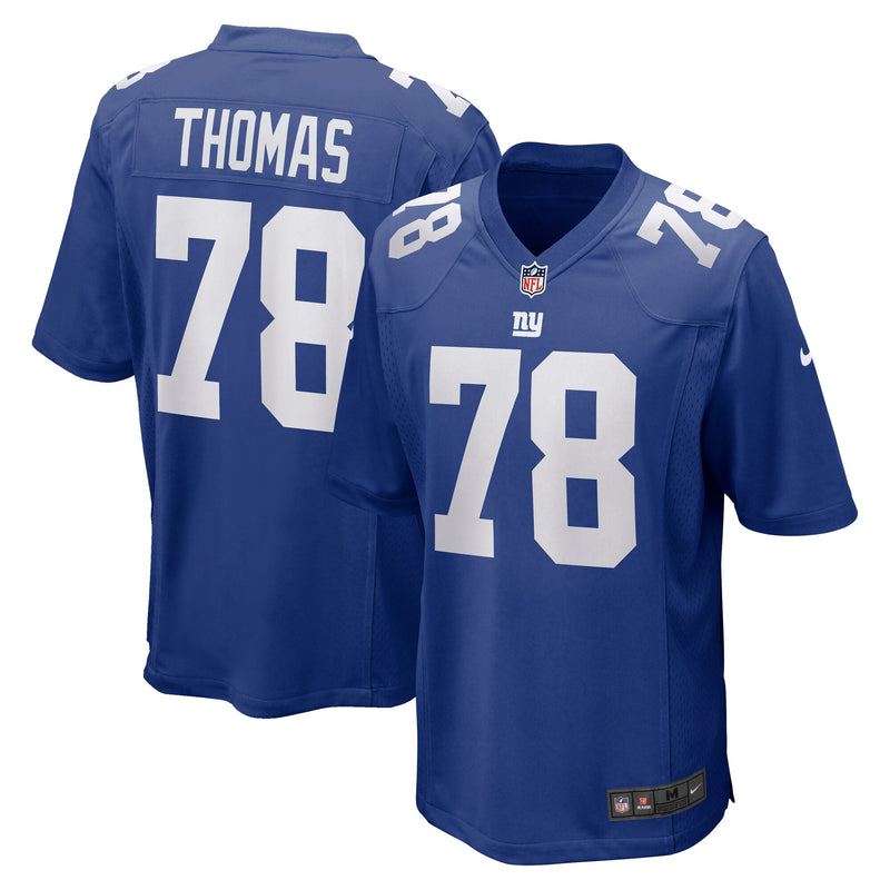 New York Giants Andrew Thomas Nike Royal Player Game Jersey