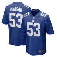 New York Giants Darius Muasau Nike Royal Team Game Jersey