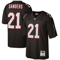 Atlanta Falcons Deion Sanders Mitchell & Ness Black Big & Tall 1992 Retired Player Replica Jersey