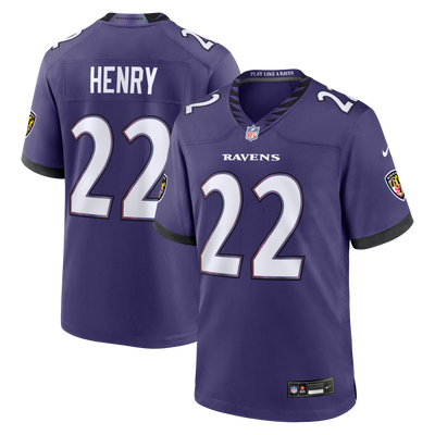 Baltimore Ravens Derrick Henry Nike Purple Team Game Jersey