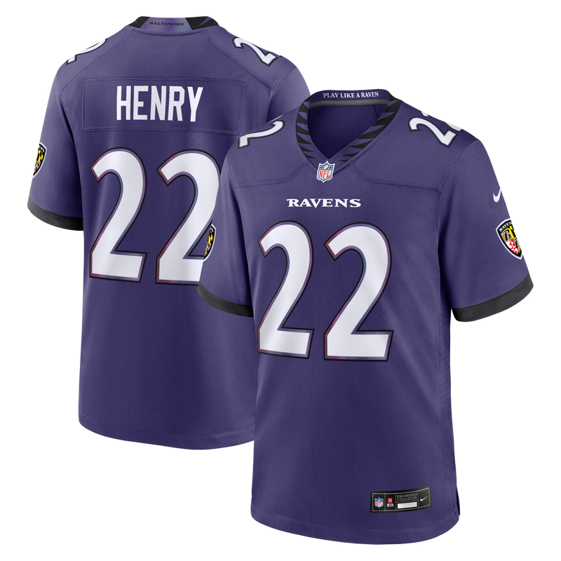 Baltimore Ravens Derrick Henry Nike Purple Team Game Jersey