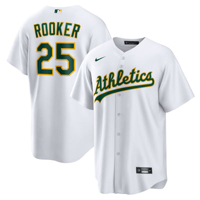 Athletics Brent Rooker Nike White Home Replica Jersey