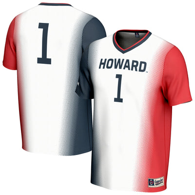 Howard Bison GameDay Greats Lightweight Collegiate Soccer Fashion Jersey - White