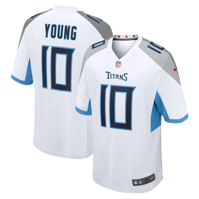 Tennessee Titans Vince Young Nike White Retired Player Game Jersey