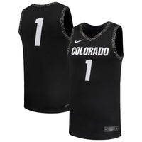 #1 Colorado Buffaloes Nike Replica Basketball Jersey - Black