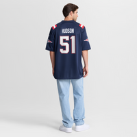New England Patriots James Hudson Nike Navy Team Game Jersey