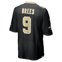 New Orleans Saints Drew Brees Nike Black Team Game Jersey