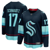 Seattle Kraken Jaden Schwartz Fanatics Navy Home Breakaway Player Jersey
