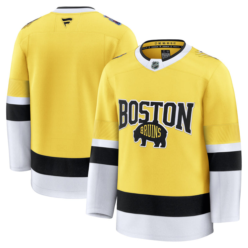 Boston Bruins Fanatics Gold 2026 NHL Stadium Series Premium Jersey