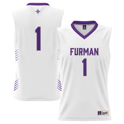 #1 Furman Paladins GameDay Greats Lightweight Basketball Jersey - White