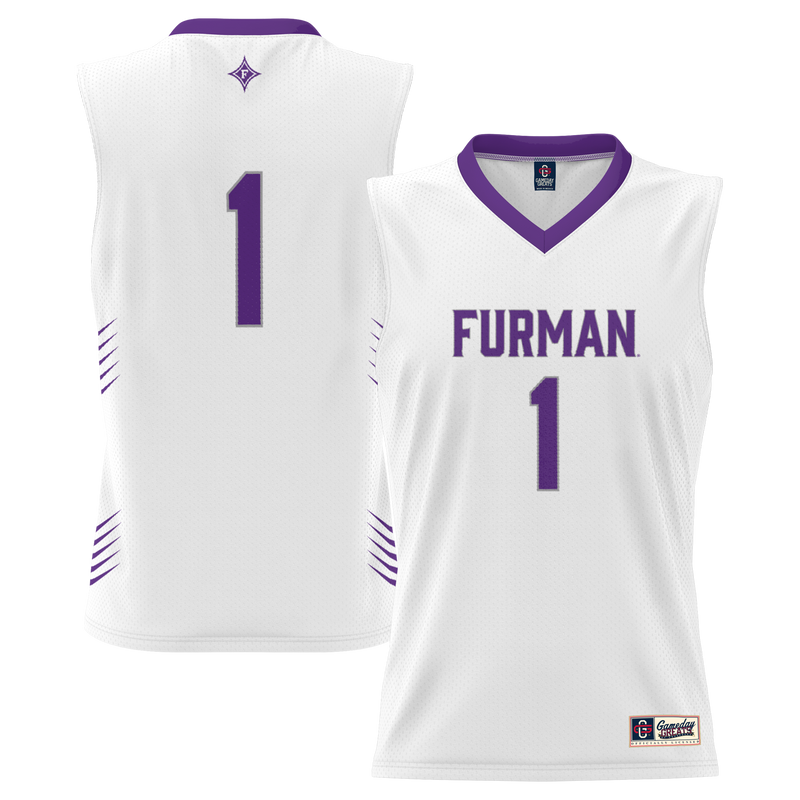 #1 Furman Paladins GameDay Greats Lightweight Basketball Jersey - White