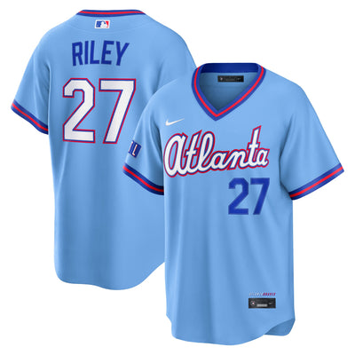 Atlanta Braves Austin Riley Nike Powder Blue 2026 City Connect Stadium Jersey