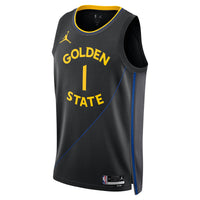 Golden State Warriors Jordan Brand 2024/25 Statement Edition Swingman Jersey - Black - Jonathan Kuminga -