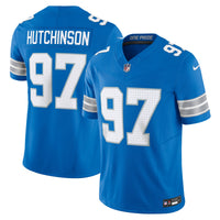 Detroit Lions Aidan Hutchinson Nike Blue Team Vapor F.U.S.E. Limited Jersey