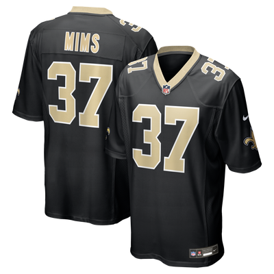 New Orleans Saints Jordan Mims Nike Black Team Game Jersey