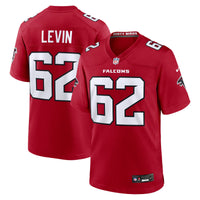 Atlanta Falcons Corey Levin Nike Red Team Game Jersey