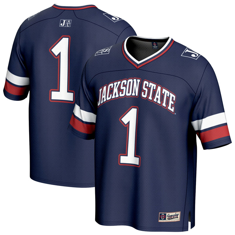 #1 Jackson State Tigers GameDay Greats Collegiate Football Fashion Jersey - Royal