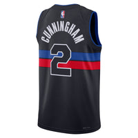 Detroit Pistons Jordan Statement Edition Swingman Jersey - Blue - Cade Cunningham