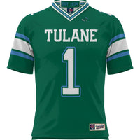 #1 Tulane Green Wave GameDay Greats Football Jersey - Green