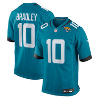 Jacksonville Jaguars Carter Bradley Nike Teal Team Game Jersey
