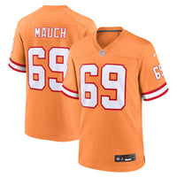 Tampa Bay Buccaneers Cody Mauch Nike Orange Alternate Game Jersey