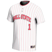#1 Ball State Cardinals GameDay Greats Lightweight Softball Jersey - White