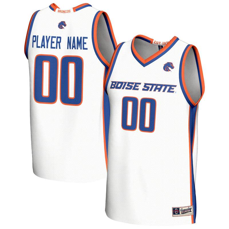 Boise State Broncos GameDay Greats NIL Pick-A-Player Lightweight Basketball Fashion Jersey - White