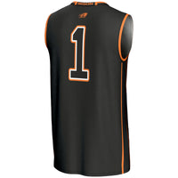 #1 Bucknell Bison GameDay Greats Lightweight Basketball Fashion Jersey - Black