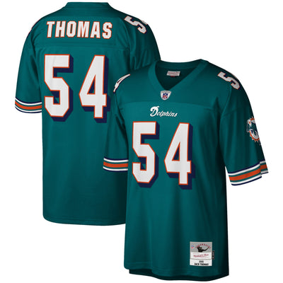 Miami Dolphins Zach Thomas Mitchell & Ness Aqua Legacy Replica Jersey