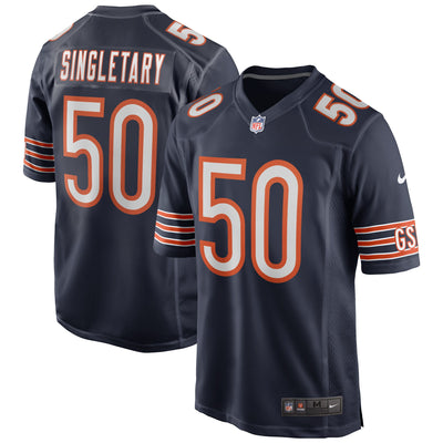 Chicago Bears Mike Singletary Nike Navy Game Retired Player Jersey