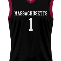 #1 UMass Minutemen GameDay Greats Lightweight Basketball Jersey - Black