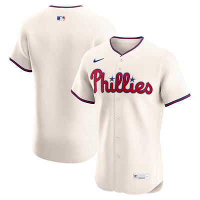 Philadelphia Phillies Nike Cream Alternate 2 Elite Jersey