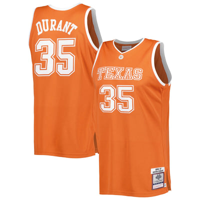 Kevin Durant Texas Longhorns Mitchell & Ness 2006/07 Throwback Jersey - Burnt Orange