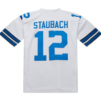 Dallas Cowboys 1975 Roger Staubach Mitchell & Ness White Authentic Throwback Retired Player Jersey