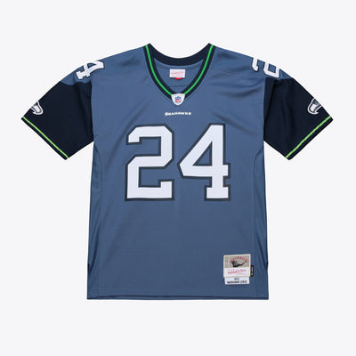 Seattle Seahawks Marshawn Lynch Mitchell & Ness Blue 2010 Legacy Throwback Replica Jersey
