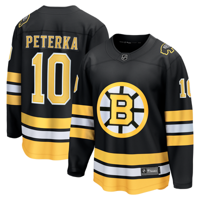 Boston Bruins JJ Peterka Fanatics Black Home Breakaway Jersey