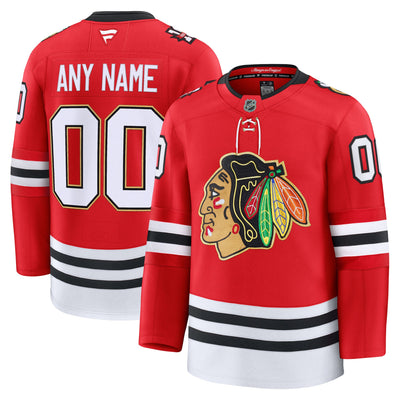 Chicago Blackhawks Fanatics Red Centennial Premium Custom Jersey
