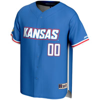 Kansas Jayhawks GameDay Greats NIL Pick-A-Player Lightweight Baseball Jersey - Royal