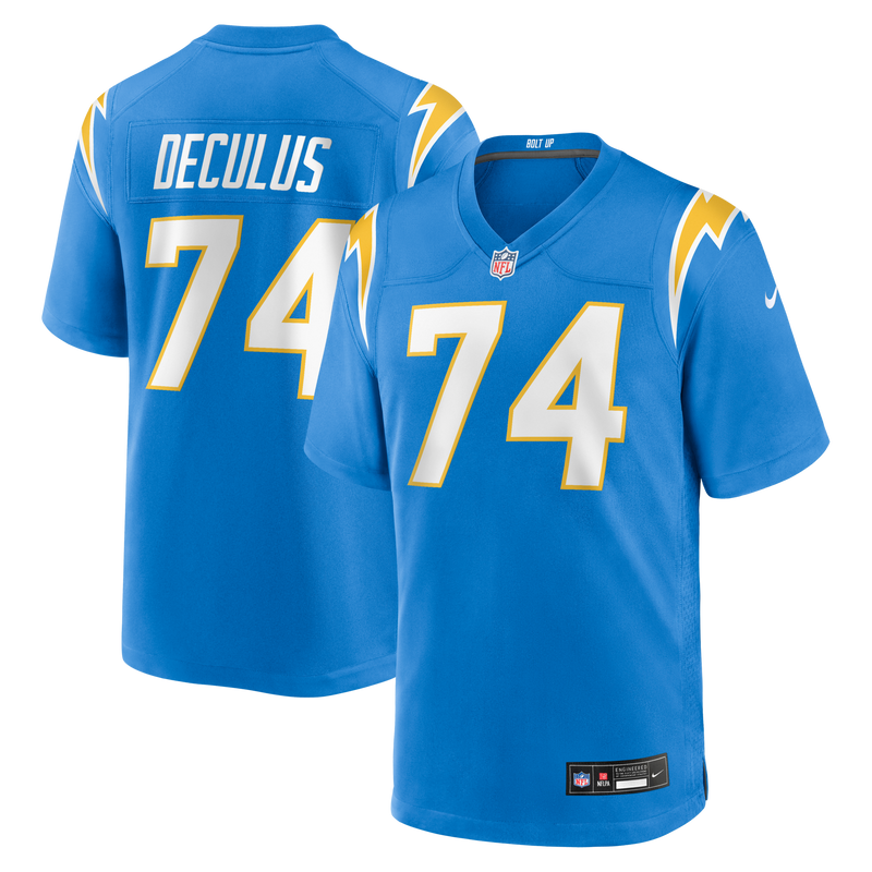 Los Angeles Chargers Austin Deculus Nike Powder Blue Team Game Jersey