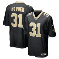 New Orleans Saints Jordan Howden Nike Black Team Game Jersey